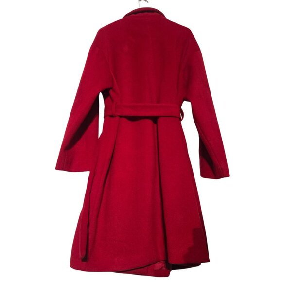 Women's Red Pea Coat Jacket Size XL Womens Extra Large Grace Karin - Picture 3 of 7